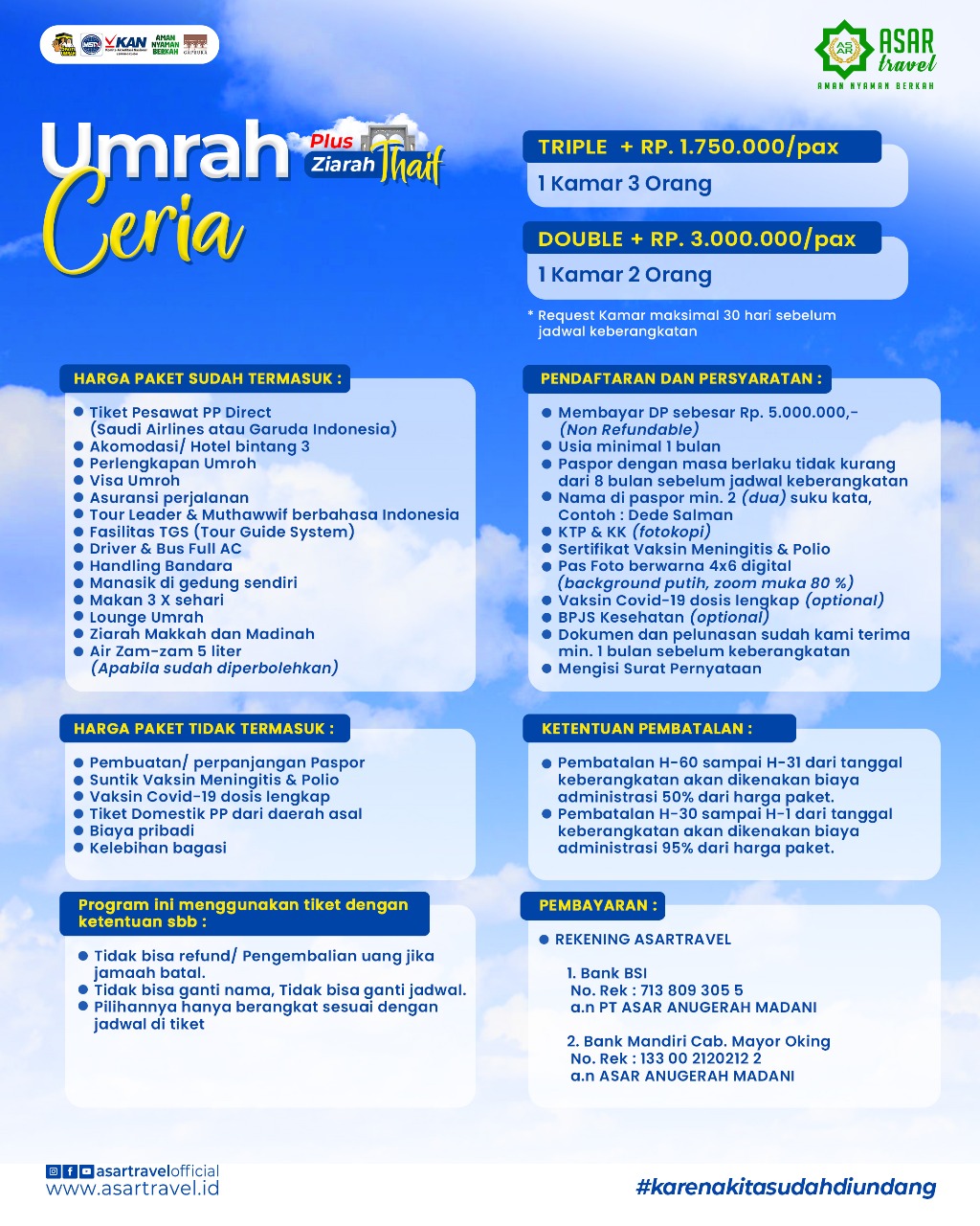 Umroh Ceria Plus Thaif Oktober 2026