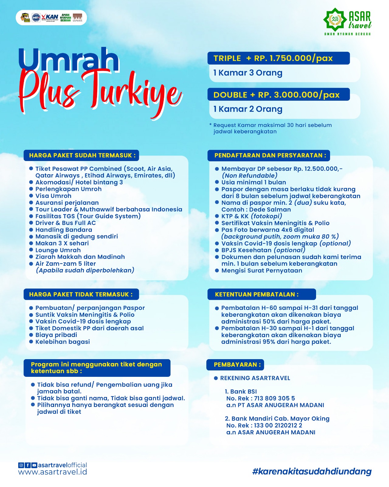 Umroh Plus Turki Oktober 2026